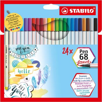 Premium-Filzstift mit Pinselspitze für variable...