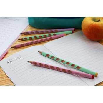 Ergonomischer Dreikant-Bleistift für Linkshänder - STABILO EASYgraph in pastellgrün - Einzelstift - Härtegrad HB