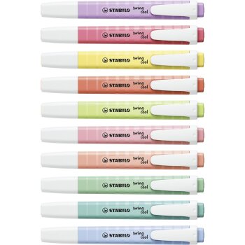 Textmarker - STABILO swing cool Pastel - 8er Pack - mit 8...