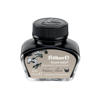 Pelikan Tinte "Fount India", schwarz, im Glas