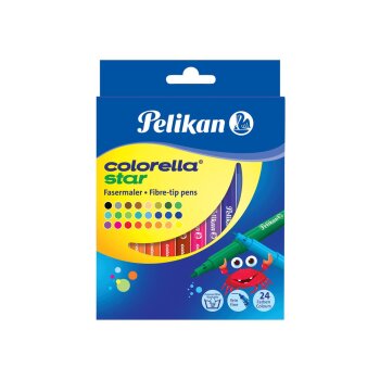 Pelikan Fasermaler colorella star, 24er Kartonetui