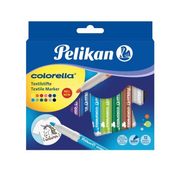 Pelikan textilné fixky colorella, okrúhle -...