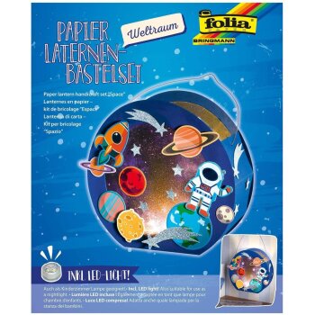folia Laternen-Bastelset "Weltraum"