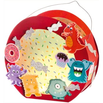 folia Laternen-Bastelset "Monster"