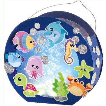 folia Laternen-Bastelset "Unterwasserwelt"