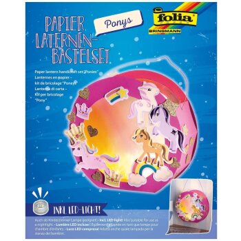 folia Laternen-Bastelset "Pony"