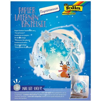 folia Laternen-Bastelset "Eisprinzessin"