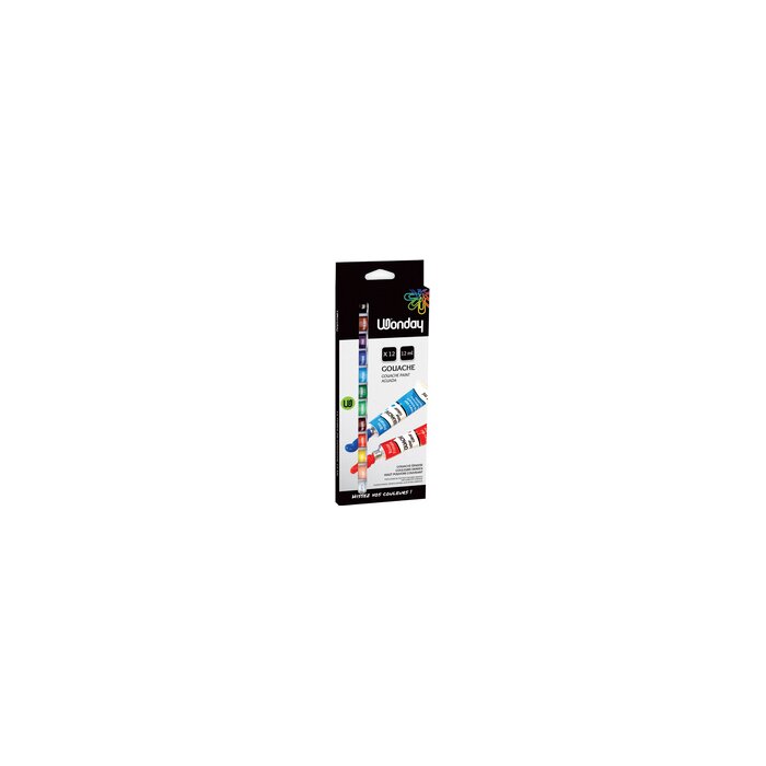 Wonday gouache farba 12 ml - 12 rôznych farieb