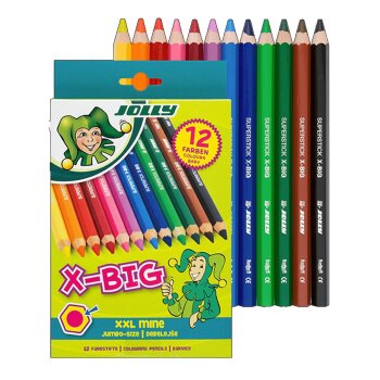 JOLLY Supersticks X-BIG - 12 pasteliek