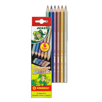 JOLLY Superticks Metallic pastelky - 6 rôznych farieb