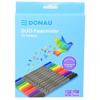 DONAU Duo fixky - 12ks