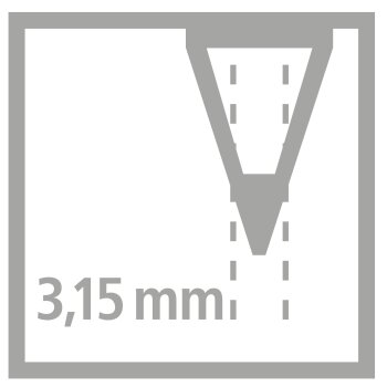 STABILO EASYgraph - ceruzka - pre pravákov - vrátane strúhadla a gumy - modrá