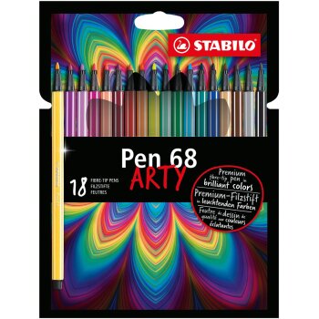 Premium-Filzstift - STABILO Pen 68 - ARTY - 18er Pack -...