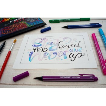 Filzschreiber - STABILO pointMax - ARTY - 15er Pack - mit 15 verschiedenen Farben