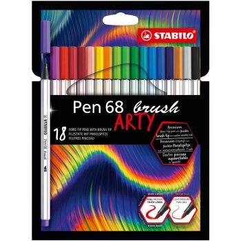 STABILO Pen 68 brush Arty - prémiová fixka...