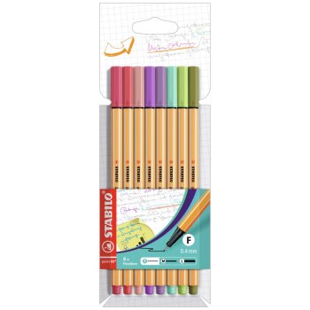 Fineliner - STABILO point 88 - 8er Etui - neue Farben 2021