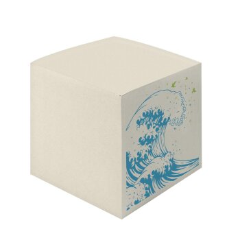 herlitz Zettelklotz GREENline Welle, 90 x 90 mm 900 Blatt