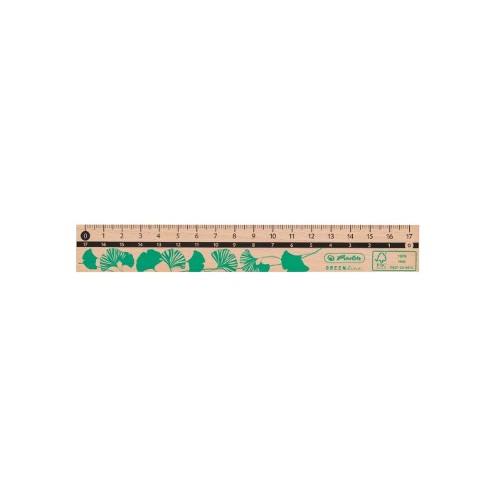 herlitz Holzlineal GREENline 17cm kein Motivwunsch
