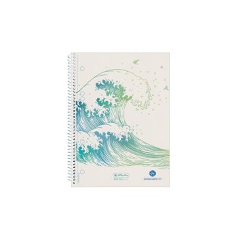 herlitz Collegeblock GREENline Welle, DIN A5, kariert