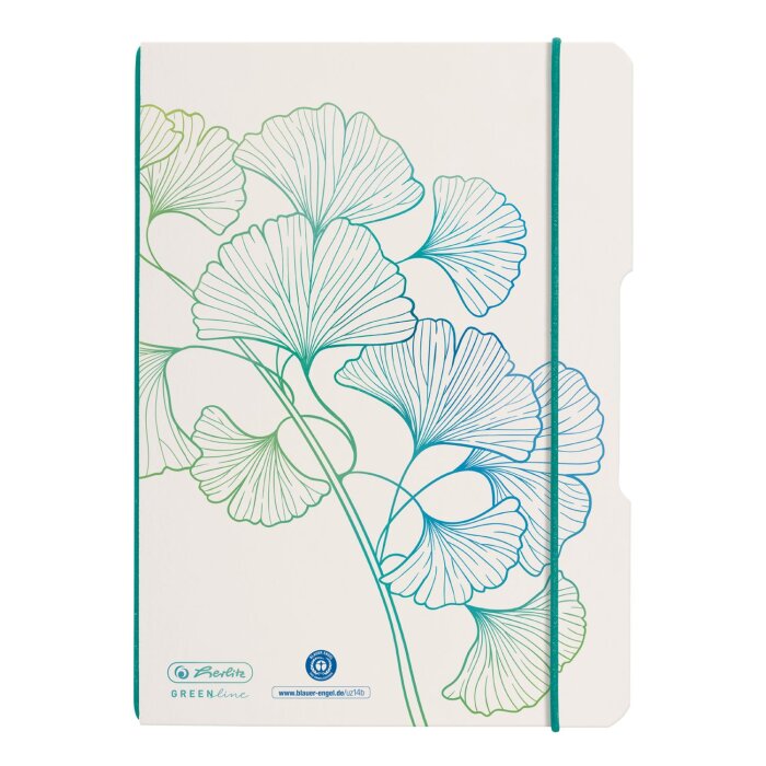 herlitz Notizheft my.book flex A5 GREENline Ginkgo