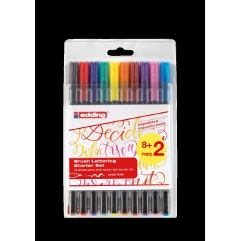 edding 1340 Brushlettering kaligrafické...