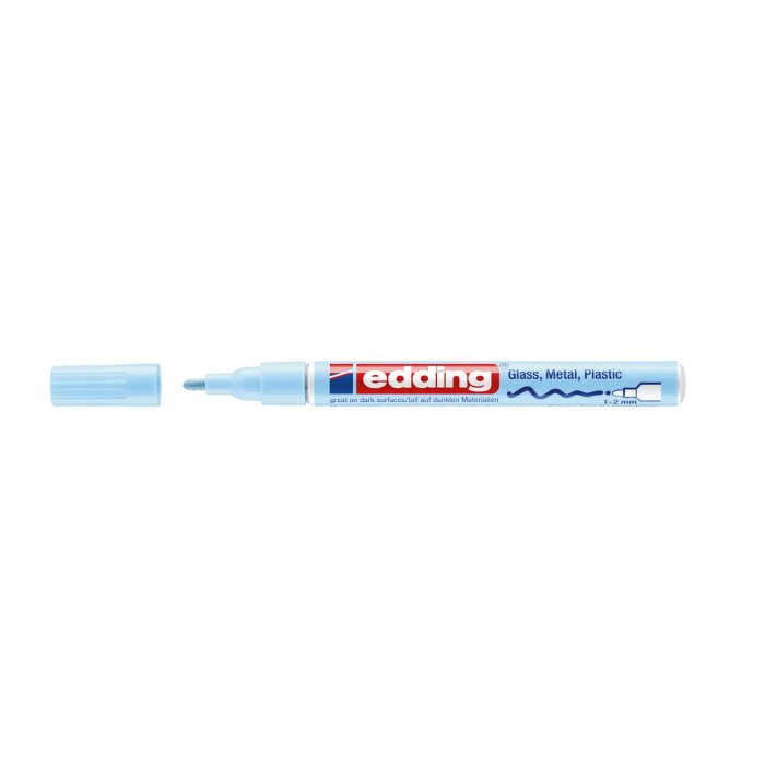 edding 751 lesklý lakový popisovač - pastelovo modrý