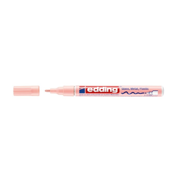 edding 751 lesklý lakový popisovač - pastelovo ružový