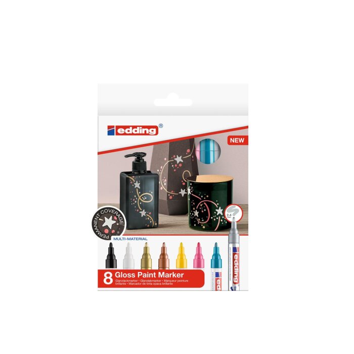 edding 750 Glanzlackmarker 8er Set