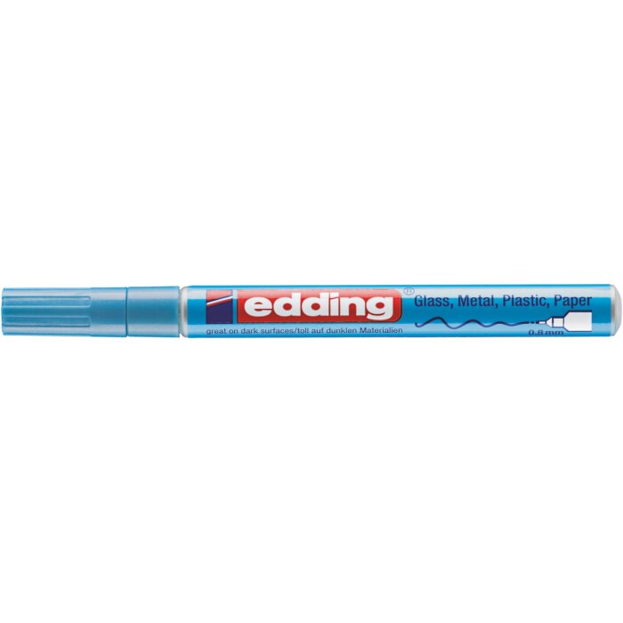 edding 780 lesklý lakový popisovač - metalický modrý