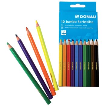 DONAU Jumbo farbičky - 10 ks