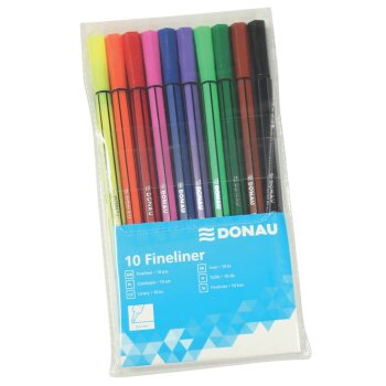 DONAU Fineliner 0,4 mm 10er
