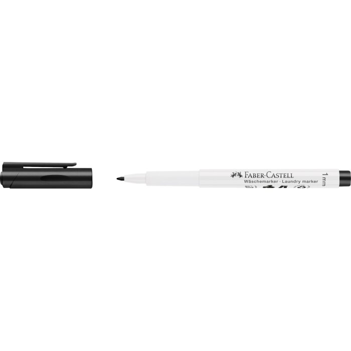 FABER-CASTELL Wäschemarker schwarz Rundspitze