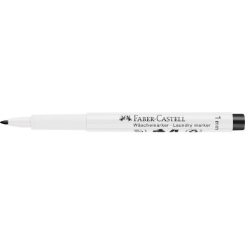 FABER-CASTELL Wäschemarker schwarz Rundspitze