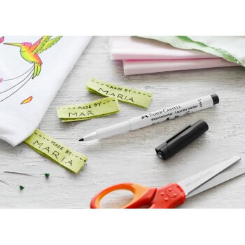 FABER-CASTELL Wäschemarker schwarz Rundspitze