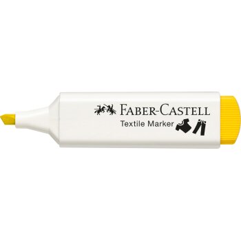 FABER-CASTELL Textilmarker, Keilspitze, gelb