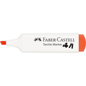 FABER-CASTELL Textilmarker, Keilspitze, neonorange