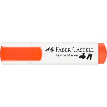 FABER-CASTELL Textilmarker, Keilspitze, neonorange