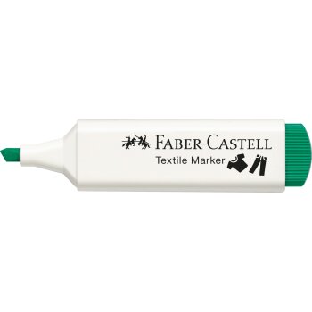 FABER-CASTELL Textilmarker, Keilspitze, grün