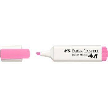 FABER-CASTELL Textilmarker, Keilspitze, babyrosa