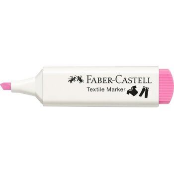 FABER-CASTELL Textilmarker, Keilspitze, babyrosa
