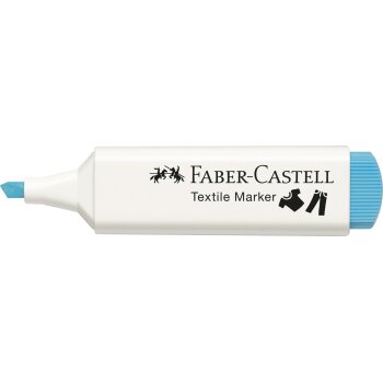 FABER-CASTELL Textilmarker, Keilspitze, babyblau