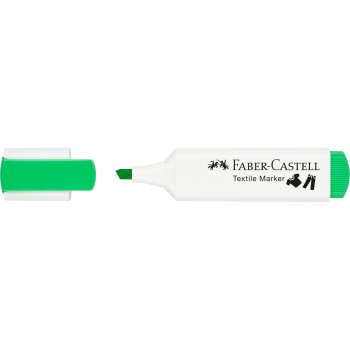 FABER-CASTELL Textilmarker, Keilspitze, neongrün