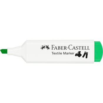 FABER-CASTELL Textilmarker, Keilspitze, neongrün