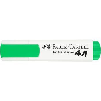 FABER-CASTELL Textilmarker, Keilspitze, neongrün