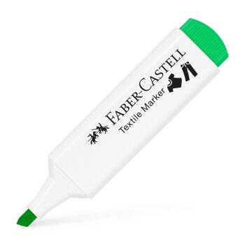 FABER-CASTELL Textilmarker, Keilspitze, neongrün