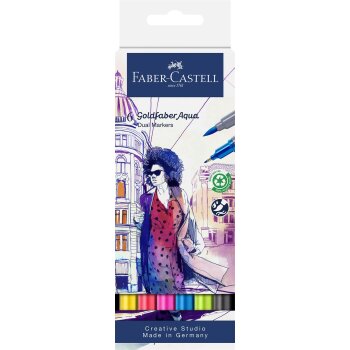 FABER-CASTELL Aquarellmarker GOLDFABER, 6er Etui