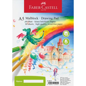 FABER-CASTELL blok na maľovanie A5 - 60 listov