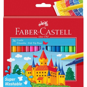 FABER-CASTELL fixky CASTLE - 36 ks v krabičke
