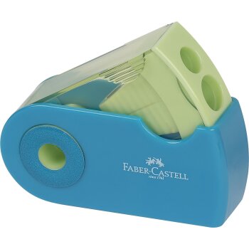 FABER-CASTELL Doppelspitzdose SLEEVE, türkis