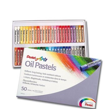 PentelArts olejový pastel PHN4, 50 ks v plastovom...